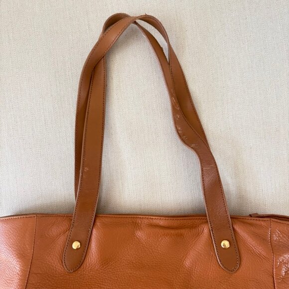 Ralph Lauren Logo Embossed Leather Tote - Picture 9 of 16